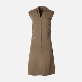 Women Sleeve Less Woven Maxi Dress