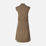 Women Sleeve Less Woven Maxi Dress