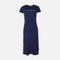 Women Short Sleeve Less Knitted Maxi Dress