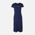 Women Short Sleeve Less Knitted Maxi Dress