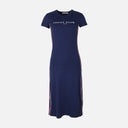 Women Short Sleeve Less Knitted Maxi Dress