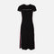 Women Short Sleeve Less Knitted Maxi Dress