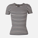 Women Ribbed Short Sleeve T-Shirt