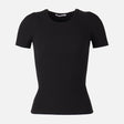 Women Ribbed Short Sleeve T-Shirt