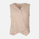 Women Linen Vest