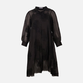 Women 2-Piece Embroidered Sheer Dress Set