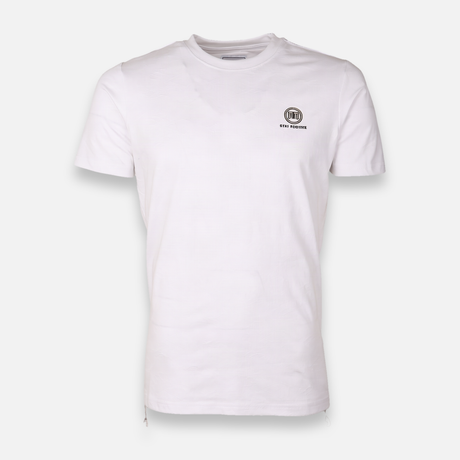 Men Jacquard Round Neck Short Sleeve T-Shirt