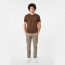 Men Jacquard Round Neck Short Sleeve T-Shirt