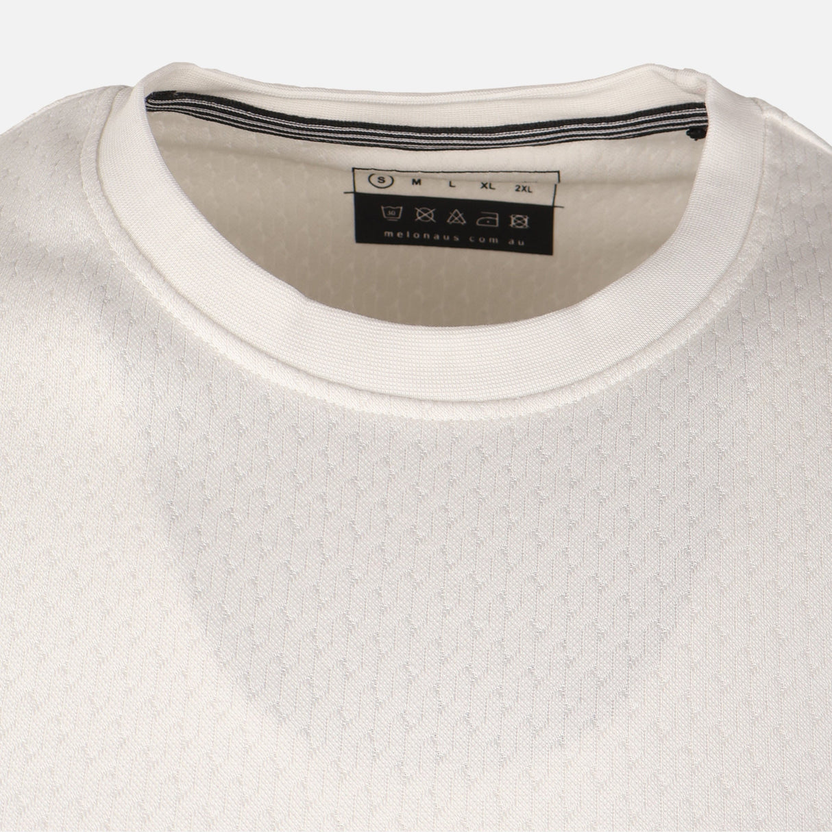 Men Structure T-Shirt Round Neck