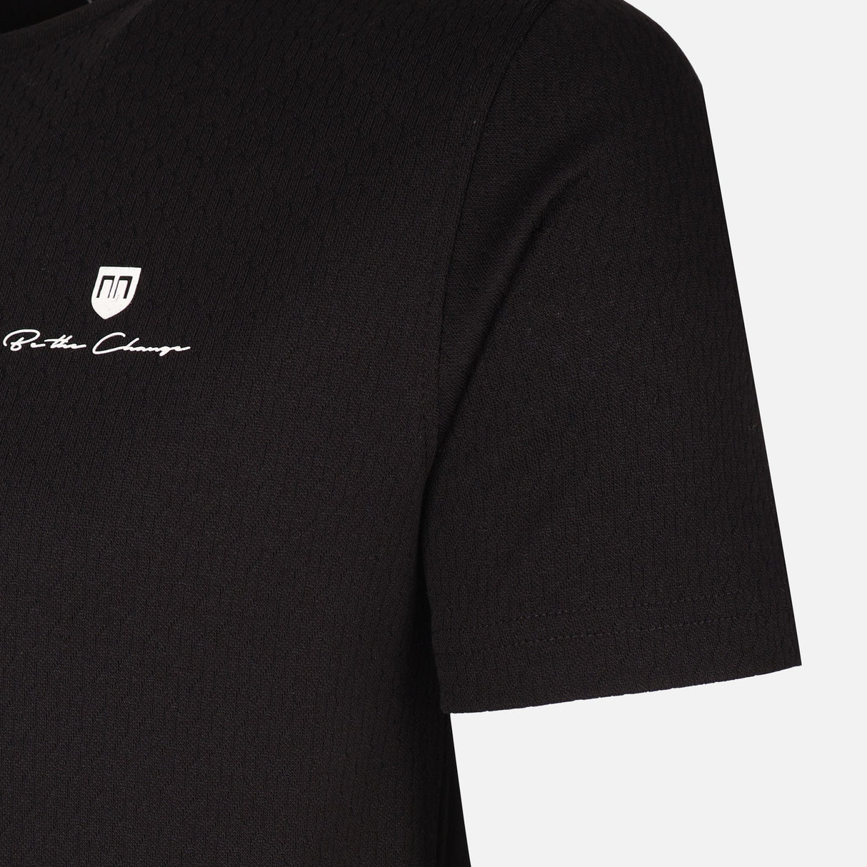 Men Structure T-Shirt Round Neck