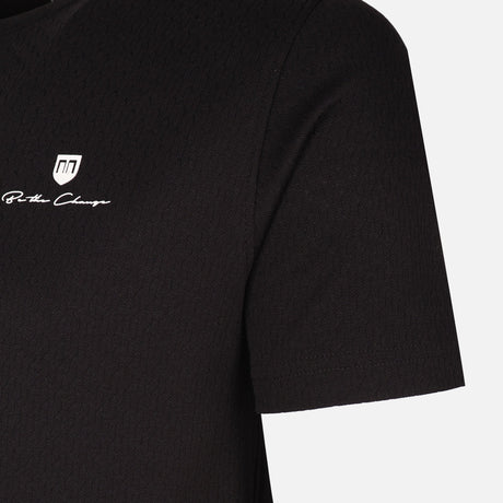 Men Structure T-Shirt Round Neck