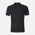 Men Structure T-Shirt Henley Neck