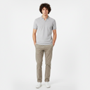 Men Structured Polo V-Neck Opening