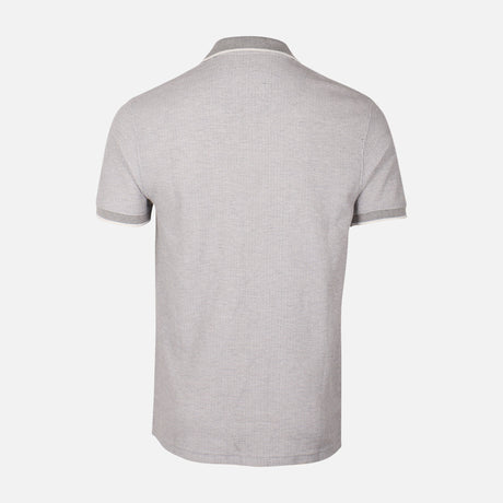 Men Structured Polo V-Neck Opening