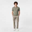 Men Structured Polo V-Neck Opening