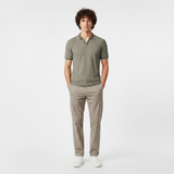 Men Structured Polo V-Neck Opening