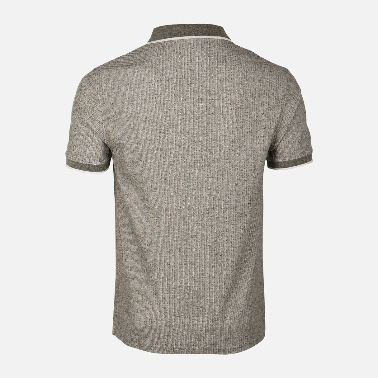 Men Structured Polo V-Neck Opening