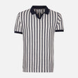Men'S Striped Polo T-Shirt Short Sleeve