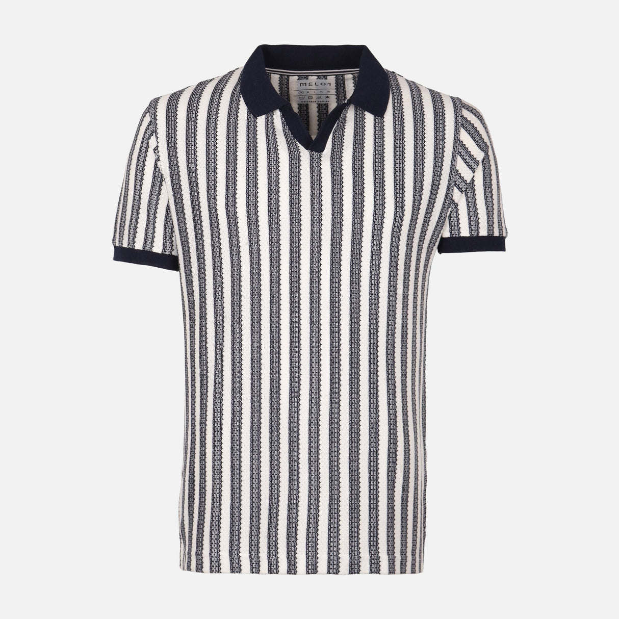 Men'S Striped Polo T-Shirt Short Sleeve