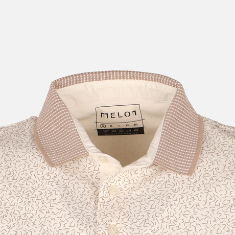 Men All-Over Print Polo T-Shirt Short Sleeve