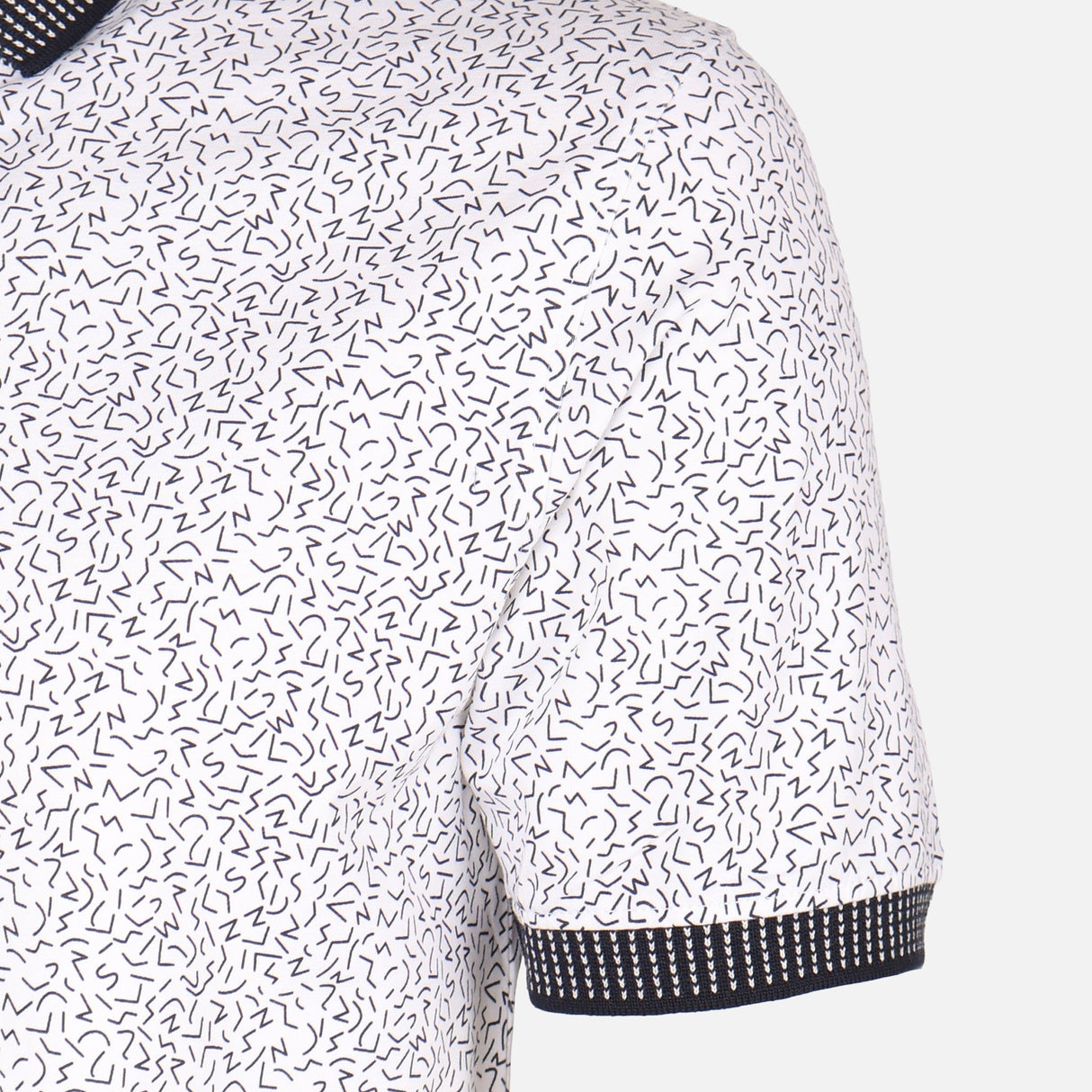 Men All-Over Print Polo T-Shirt Short Sleeve