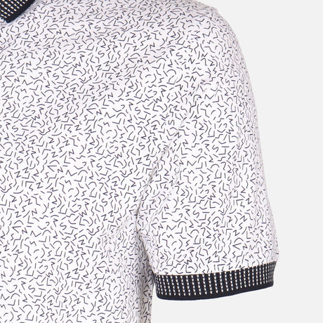 Men All-Over Print Polo T-Shirt Short Sleeve
