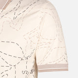Men All-Over Print Polo T-Shirt Short Sleeve