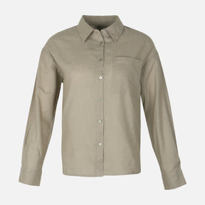 Women Long Sleeve Cotton Flex Shirt