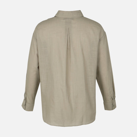 Women Long Sleeve Cotton Flex Shirt