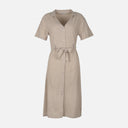 Women Short Sleeve Cotton Flex Midi Dress