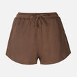 Women Basic Waffle Short