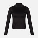 Women Basic Long Sleeve High Neck T-Shirt