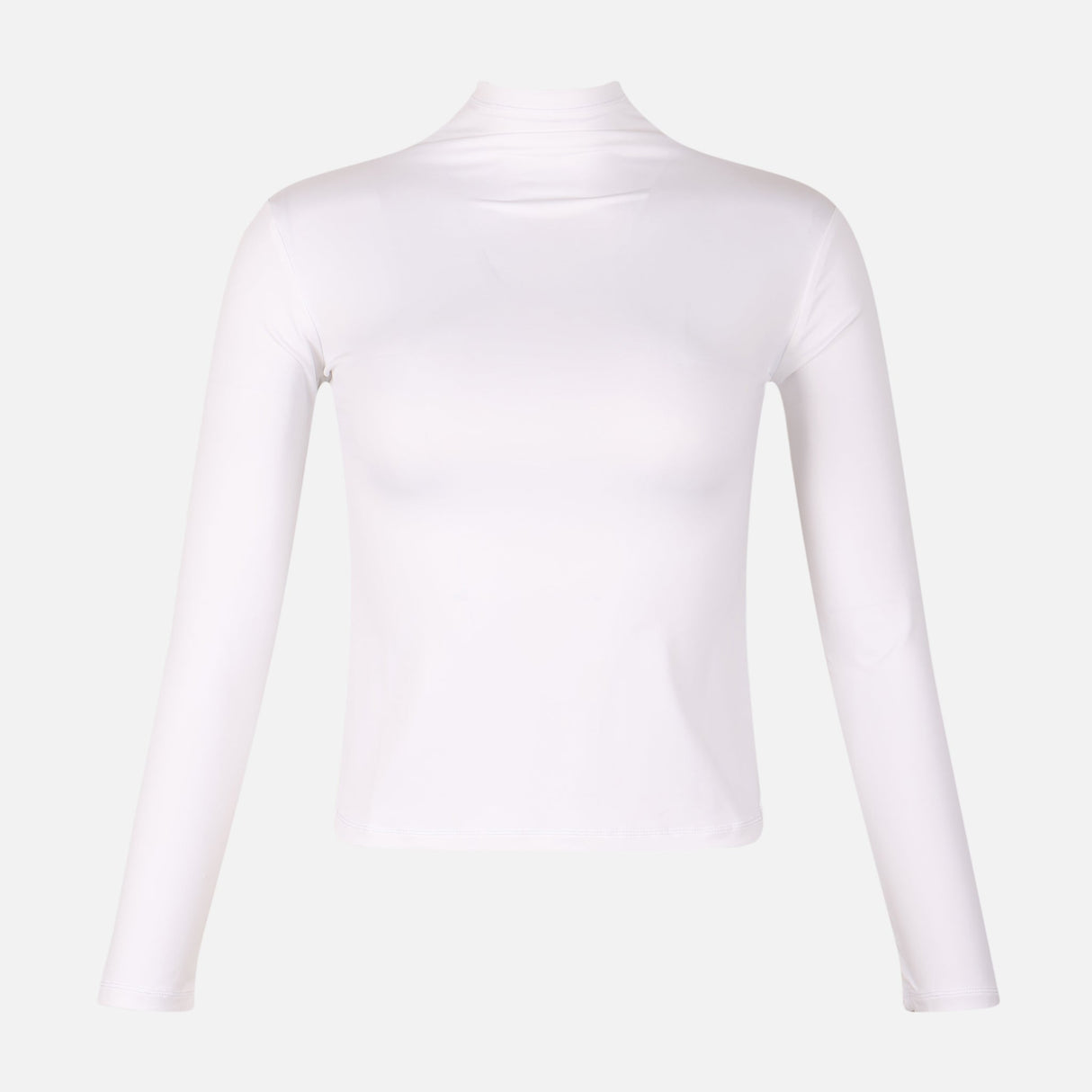 Women Basic Long Sleeve High Neck T-Shirt