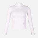 Women Basic Long Sleeve High Neck T-Shirt