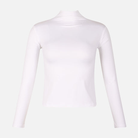 Women Basic Long Sleeve High Neck T-Shirt