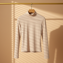 Women Basic Long Sleeve High Neck T-Shirt