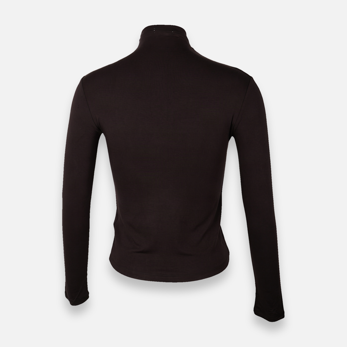 Women Basic Long Sleeve High Neck T-Shirt