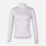 Women Basic Long Sleeve High Neck T-Shirt