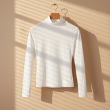 Women Basic Long Sleeve High Neck T-Shirt