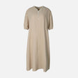 Women Linen Blend Maxi Dress
