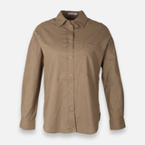 Women Linen Blend Oversized Shirt – Long Sleeve