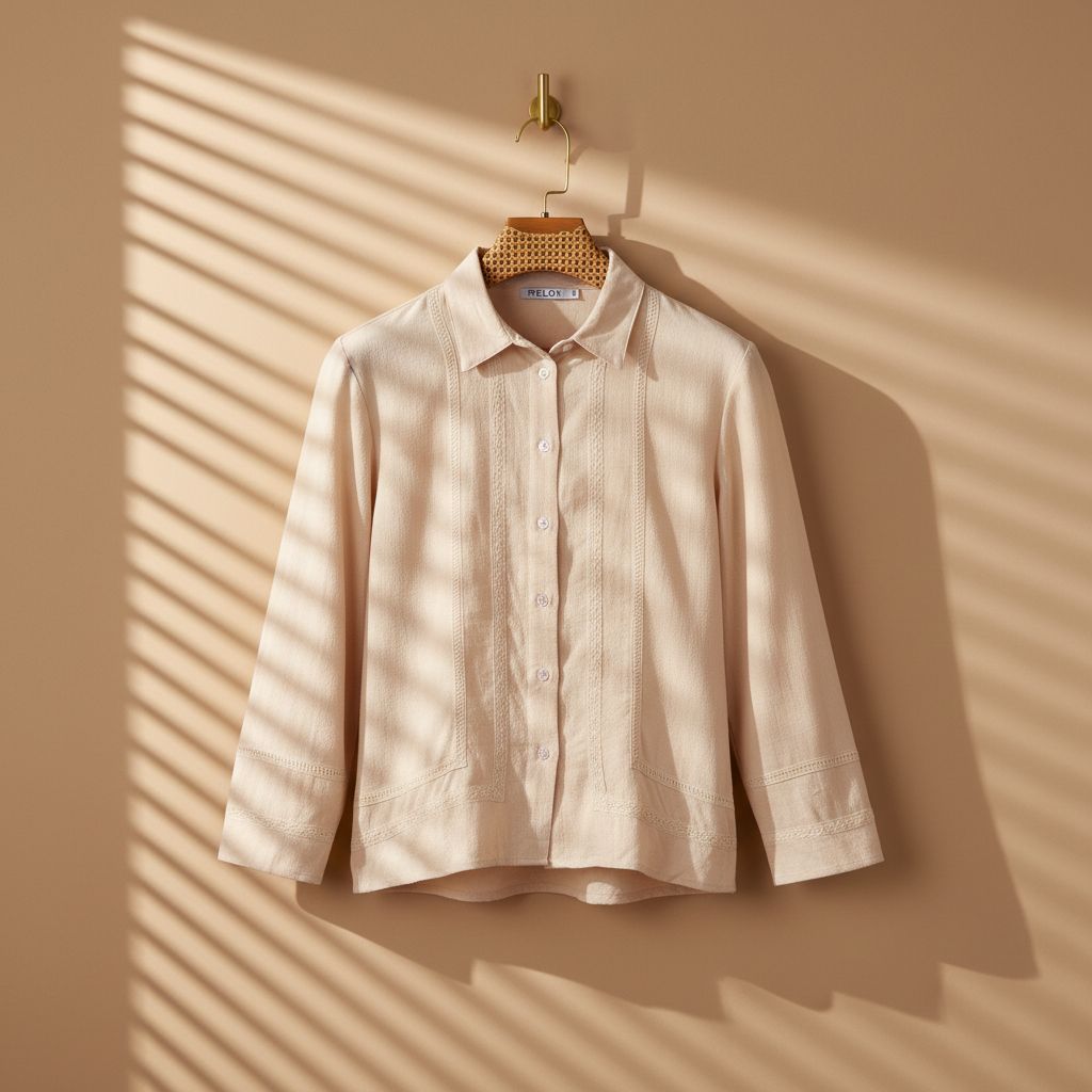 Women Linen Blend Shirt