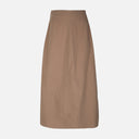 Women Linen Blend Maxi Skirt