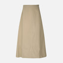 Women Linen Blend Maxi Skirt