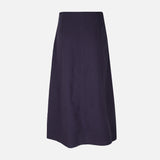 Women Linen Blend Maxi Skirt