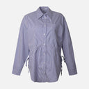 Women Striped Buttoned Tunic