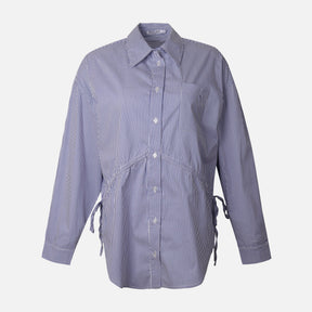 Women Striped Buttoned Tunic