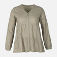 Women Long Sleeve Cotton Flex Blouse