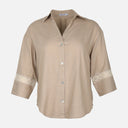 Women Lace Sleeve Shirt
