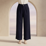Women Woven Wide Leg Trouser